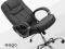 STYLOWY NOWOCZESNY FOTEL SKÓRA CZARNY EAGO 355