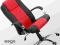 MIĘCIUTKI FOTEL BIUROWY EAGO 036 CZARNO-CZERWONY