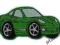 Auto termo naszywka naszywki haft aplikacja zieleń
