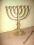 MENORA - 7-RAMIENNY ŚWIECZNIK MOSIĘŻNY