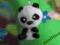 Walentynki Panda zawieszka z filcu - mini filcuś