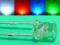 MOCNE DIODY LED WALCOWE 3mm 10szt różne kolory