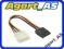 Adapter zasilania Molex - SATA 15cm Wwa k. M1 FV