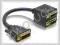 Adapter DVI-I (24+5 M) 2x DVI-I (24+5 F) (65053)