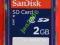 SanDisc Karta Pamięci 2GB SD Card Memory Sklep Wwa