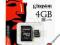 KINGSTON microSD SDHC SDC4/4GB GW 99 lat FV