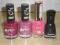 Zestaw lakierów  rimmel, eveline, golden rose