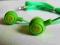 ZIELONE SŁUCHAWKI :-) TEL/MP3/ IPOD # PREZENT