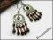 Kolczyki HandMade Cygańskie Kryształy Wyprzedaż