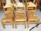 A-C Niepowtarzalny Masywny Jasny Zestaw 6 KRZESEŁ!