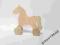 Drewniany KONIK NA KÓŁKACH do decoupage NOWOŚĆ
