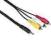Kabel Jack 3,5mm 4pin - 3xRCA Cinch do Kamery CENA
