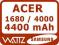 ACER - Aspire 1680 3000 4000 - 4400 mAh - 8 Cell !