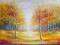 P. WALKOWIAK. - JESIENNE BRZOZY  55X80 OLEJNY