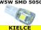 POSTOJÓWKA DIODY 5 LED SMD 5050 W5W EFEKT XENON