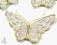 NAPRASOWANKA - MOTYL  - złoto-srebrny