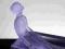 Art Deco figurka kobieta w kapieli fiolet bohemia