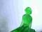 Art Deco figurka szklana magiczna ziel duża kapiel