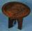 Mały stoliczek egzotyczne drewno rękodzieło
