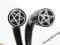 PENTAGRAM kolczyki z rogu fake expandery piercing