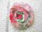 Broszka rękodzieło KWIAT kwiatki tiul