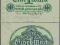 1 marka 1922 Ro73a papier zielony stan bankowy UNC