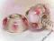 SZKLANY KORALIK MODULOWY ROZOWY PINK CHARM  nr574