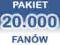 PAKIET 20.000 FANÓW - FANPAGE FACEBOOK ! FANI !