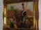 OBRAZ W ZŁOTEJ  RAMIE UŁAN I DZIEWCZYNA 80 x 68 cm