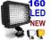Lampa LED CN-160 PROFESJONALNA nakamerowa + filtry