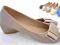 - 50 % LAKIEROWANE BALERINY  988 imp5  khaki  39