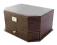 BRĄZOWA SZKATUŁKA NA BIŻUTERIĘ KUFEREK SKÓRA HIT!