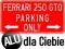 Szyld _ PARKING ONLY _ TABLICA tloczona ALU USA