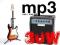 GITARA ELEKTRYCZNA + PIEC 30WATT USB MP3 + STATYW