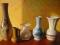 zestaw 5 dawnych  wazoników