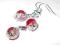 Kolczyki + zawieszka crackle komplet OKAZJA !!!
