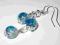 Kolczyki + zawieszka crackle komplet OKAZJA !!!