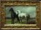 konie, obraz olejny, sygnowane: Klein