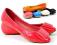 Buty Śliczne Stylowe Balerinki 8436 Koral 39