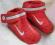 NIKE*Mega wystrzałowe czerwone buciki*3-6m