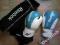 Skórzane rękawice Reebok 10oz +bandaże +ochraniacz
