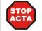 STOP ACTA !! NAKLEJKA 10x10cm HQ Anonymous - HIT!!