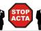 STOP ACTA !! NAKLEJKA 20x10cm HQ Anonymous - HIT!!