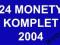 MORŚWIN, KOMPLET 2004 MENNICZE 24 monety 2GN z wo