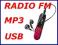 ODTWARZACZ MP3 SONY NWZ-B162F, radio FM, USB,