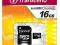 Karta Transcend 16GB class4 microSDHC+adapterSD.FV