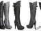 WYPRZEDA Sexy WYSOKIE OBCASY  12cm 4 KOLORY  35-40