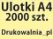 ULOTKI - A4 2000 szt składane na trzy - Ulotka
