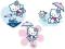 Hello Kitty 3 elementowa ozdoba z pianki