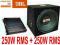 JBL CS1214 MDF+ Crunch GPX500.2 250W+250W RMS